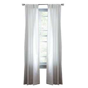 Martha Stewart Living Pure White Classic Cotton Tab Top Curtain ...