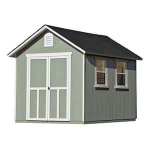 ... Meridian 8 ft. x 10 ft. Wood Storage Shed-19347-7 - The Home Depot