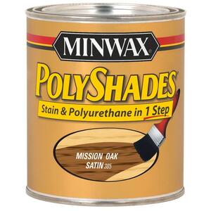 Minwax 1-qt. PolyShades Mission Oak Satin Stain and Polyurethane in 1 Step