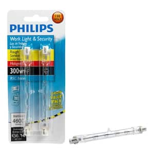 Philips 300-Watt T3 Quartz Halogen 130V Light Bulb (2-Pack)-415695 ...