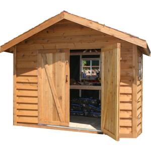 Home Depot Lumber Prices 1x10x8ceder on Lumber 8 Ft  X 6 Ft  Deluxe Cedar Storage Shed Ys86d At The Home Depot