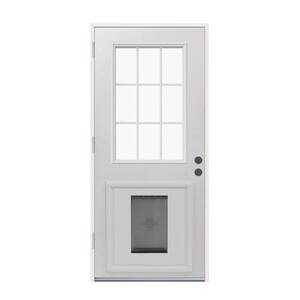 ... Prehung Front Door with Large Pet Door-THDJW203900018 - The Home Depot