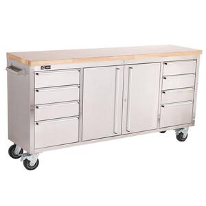  Steel Corner Rolling Workbench with Storage-TLS-7204 - The Home Depot