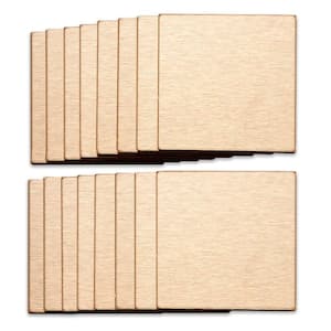Aspect 3 in. x 3 in. Metal Backsplash Tile in Course Champagne-A24 ...