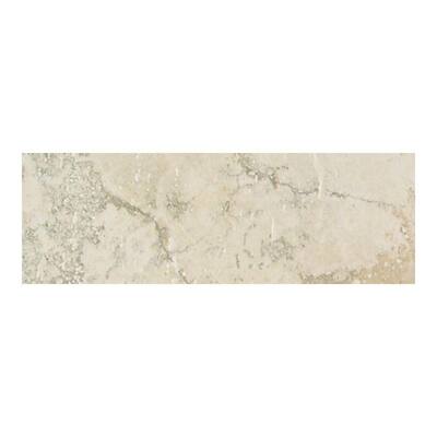 Daltile Canaletto 3 in. x 13 in. Bianco Porcelain Bullnose Floor and Wall Tile CN01S43E91P1