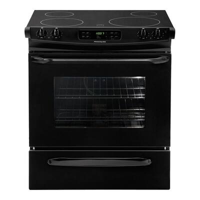Frigidaire 4.2 cu. ft. Slide-In Electric Range with Self-Cleaning Oven in Black FFES3025LB