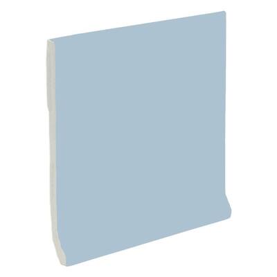 U.S. Ceramic Tile Color Collection Bright Wedgewood 4-1/4 in. x 4-1/4 in. Ceramic Stackable Cove Base Wall Tile U724-AT3401