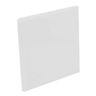 U.S. Ceramic Tile Color Collection Matte Tender Gray 4-1/4 in. x 4-1/4 in. Ceramic Surface Bullnose Corner Wall Tile U261-SN4449