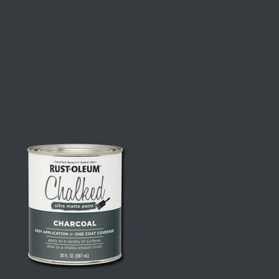 Rust-Oleum Specialty 30 oz. Ultra Matte Interior Chalked Paint, Charcoal (Case of 2)