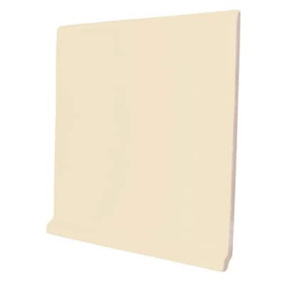 U.S. Ceramic Tile Color Collection Bright Khaki 6 in. x 6 in. Ceramic Stackable Right Cove Base Corner Wall Tile 740-ATCR3610