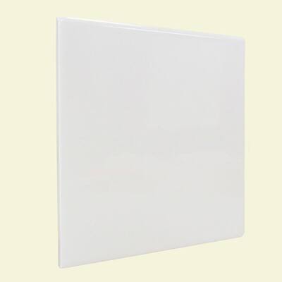 U.S. Ceramic Tile Bright White Ice 6 in. x 6 in. Ceramic Surface Bullnose Corner Wall Tile 081-SN4669