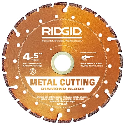 RIDGID 4.5 in. Metal Cutting Diamond Blade