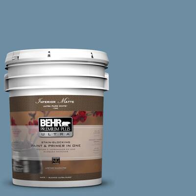 Behr Premium Plus Ultra Paint. 5-gal. #ppu14-4 French Court Flat/matte Interior Paint 175305