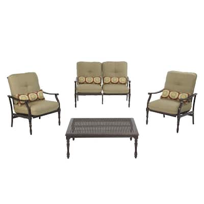 Patio Seating  on Pembroke 4 Piece Patio Seating Set Adc Set 1137 4 At The Home Depot