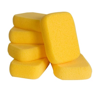QEP 7-1/2 in. x 5-1/2 in. x 2 in. Extra-Large Grouting, Cleaning and Washing Sponge (6-Pack)