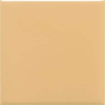 Daltile Semi Gloss 4-1/4 in. x 4-1/4 in. Luminary Gold Ceramic Field Wall Tile 0142441P1