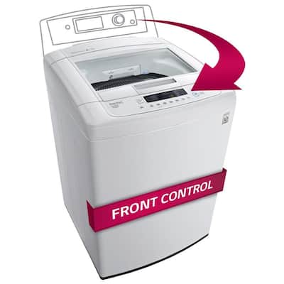 LG Electronics 4.3 cu. ft. High-Efficiency Front Control Top Load Washer in White, ENERGY STAR WT1101CW