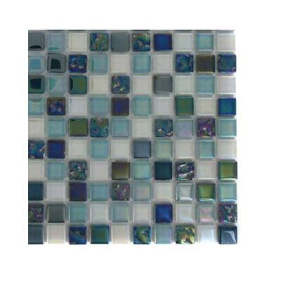 Splashback Glass Tile Capriccio Scafati Glass Floor and Wall Tile - 6 in. x 6 in. Tile Sample L2A9 GLASS TILE