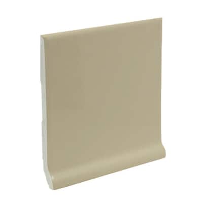 U.S. Ceramic Tile Bright Fawn 6 in. x 6 in. Ceramic Stackable /Finished Cove Base Wall Tile U785-AT3610