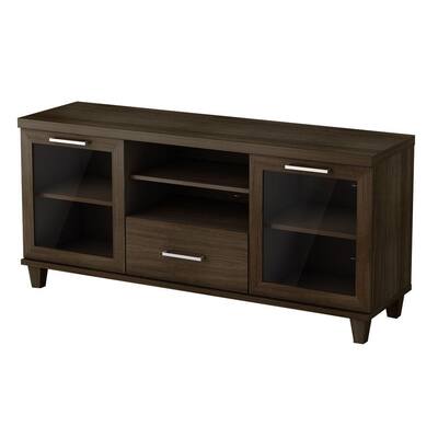 South Shore Furniture Adrian TV Stand in Matte Brown-4909662 - The 