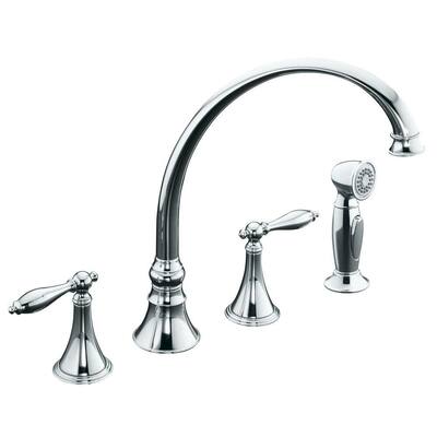 KOHLER Kitchen Faucets. Finial 2-Handle Kitchen Faucet in Polished Chrome