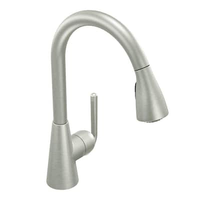 MOEN Kitchen Faucets. Ascent Single-Handle Pull-Down Sprayer Kitchen Faucet Featuring Reflex in Stainless