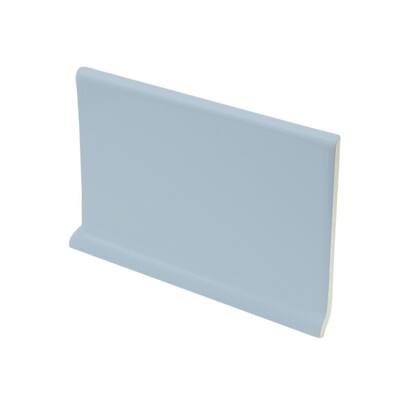 U.S. Ceramic Tile Color Collection Bright Wedgewood 4 in. x 6 in. Ceramic Cove Base Wall Tile U724-AT3410