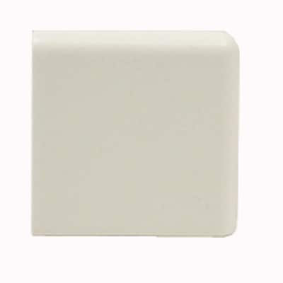 U.S. Ceramic Tile Bright Snow White 4-1/4 in. x 4-1/4 in. Ceramic Surface Bullnose Corner Wall Tile U072-SN4449C-1