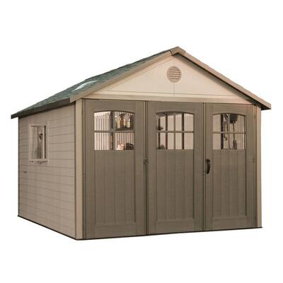 Lifetime 11 ft. x 11 ft. Storage Shed with 9 ft. Wide Carriage Door