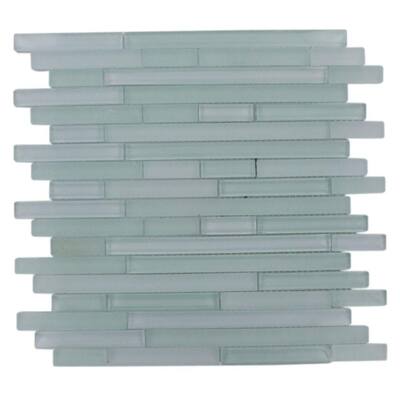 Splashback Glass Tile 12 in. x 12 in. Glass Mosaic Floor and Wall Tile TEMPLE TRANQUILITY