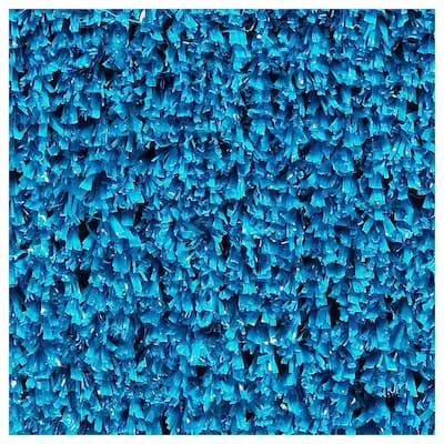 Blue outdoor carpet