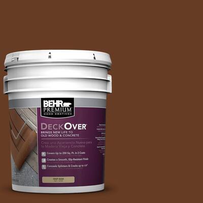 BEHR Premium DeckOver 5-gal. #SC-110 Chestnut Wood and Concrete Paint S0108505