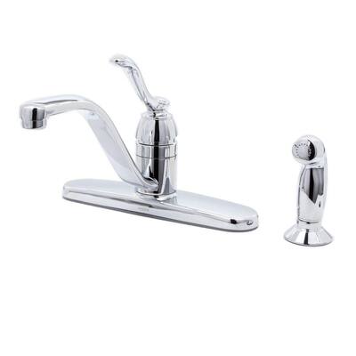 MOEN Kitchen Faucets. Banbury Single-Handle Side Sprayer Kitchen Faucet in Chrome