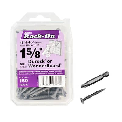 ITW Contractor Fasteners 23310 Rock-On 9 x 1-5/8-Inch Hilo Screws 150-Pack