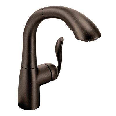 MOEN Kitchen Faucets. Arbor Single Handle Pullout Kitchen Faucet featuring Reflex in Oil Rubbed Bronze
