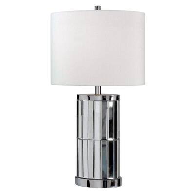 Kenroy Home 32097CHM Lustre Table Lamp in Chrome Mirror