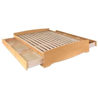 platform bed with storage drawers diy