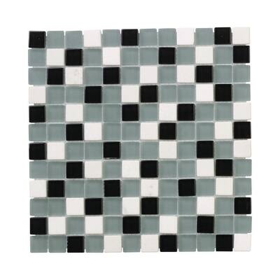 Jeffrey Court Nordic Carrara Glass Mosaics 12 in. x 12 in. Glass Wall / Floor Tile 99085