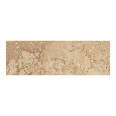 Daltile Canaletto 3 in. x 13 in. Noce Porcelain Bullnose Floor and Wall Tile CN02S43E91P1