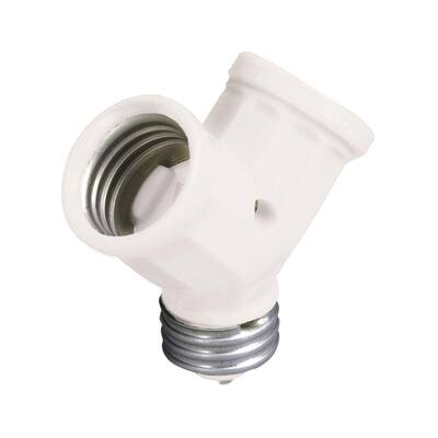 ... Keyless Twin-Socket Lamp Holder Adapter-R52-00128-00W - The Home Depot