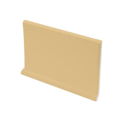 U.S. Ceramic Tile Color Collection Bright Camel 4 in. x 6 in. Ceramic Cove Base Wall Tile U748-AT3410