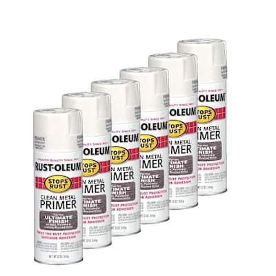 Rust-Oleum Stops Rust 12 oz. Clean Metal Primer Spray (6-Pack)-DISCONTINUED