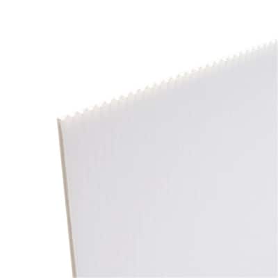 ... in. x 96 in. x .157 in. White Corrugated Plastic Cardboard (10-Pack