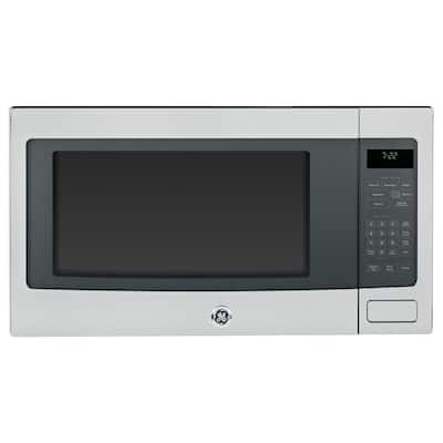 GE 2.2 cu. ft. Countertop Microwave in Stainless Steel with Sensor Cooking PEB7226SFSS