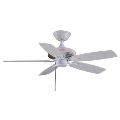 Hampton Bay Gazebo II 42 in. Indoor/Outdoor White Ceiling Fan YG187-WH