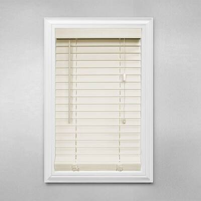 Home Decorators Collection Faux Wood Blinds. Alabaster 2 In. Faux Wood Blind, 48 In. Length 10793478