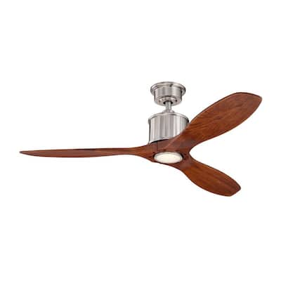 Home Decorators Collection Reagan LED II 52 in. Brushed Nickel Ceiling ...