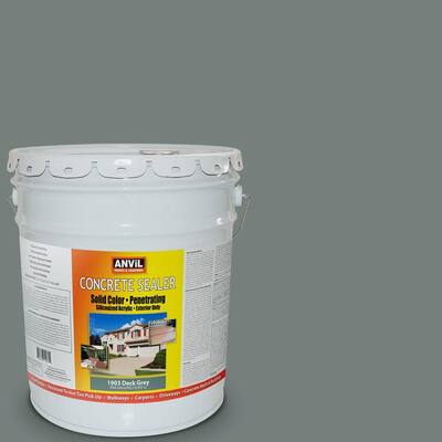 ANViL 5-Gal. Deck Grey Siliconized Acrylic Solid Color Exterior Concrete Sealer 208011