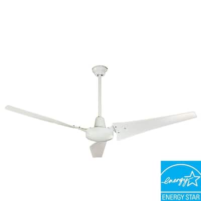 Hampton Bay Industrial 60 in. Indoor White Energy Star Ceiling Fan 92856