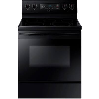 Samsung 30 in. 5.9 cu. ft. Electric Range with Steam-Cleaning Oven in